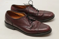 Allen Edmonds Fairgate Cap Toe Dress Shoes Mens 10.5 C Burgundy Leather Derby 
