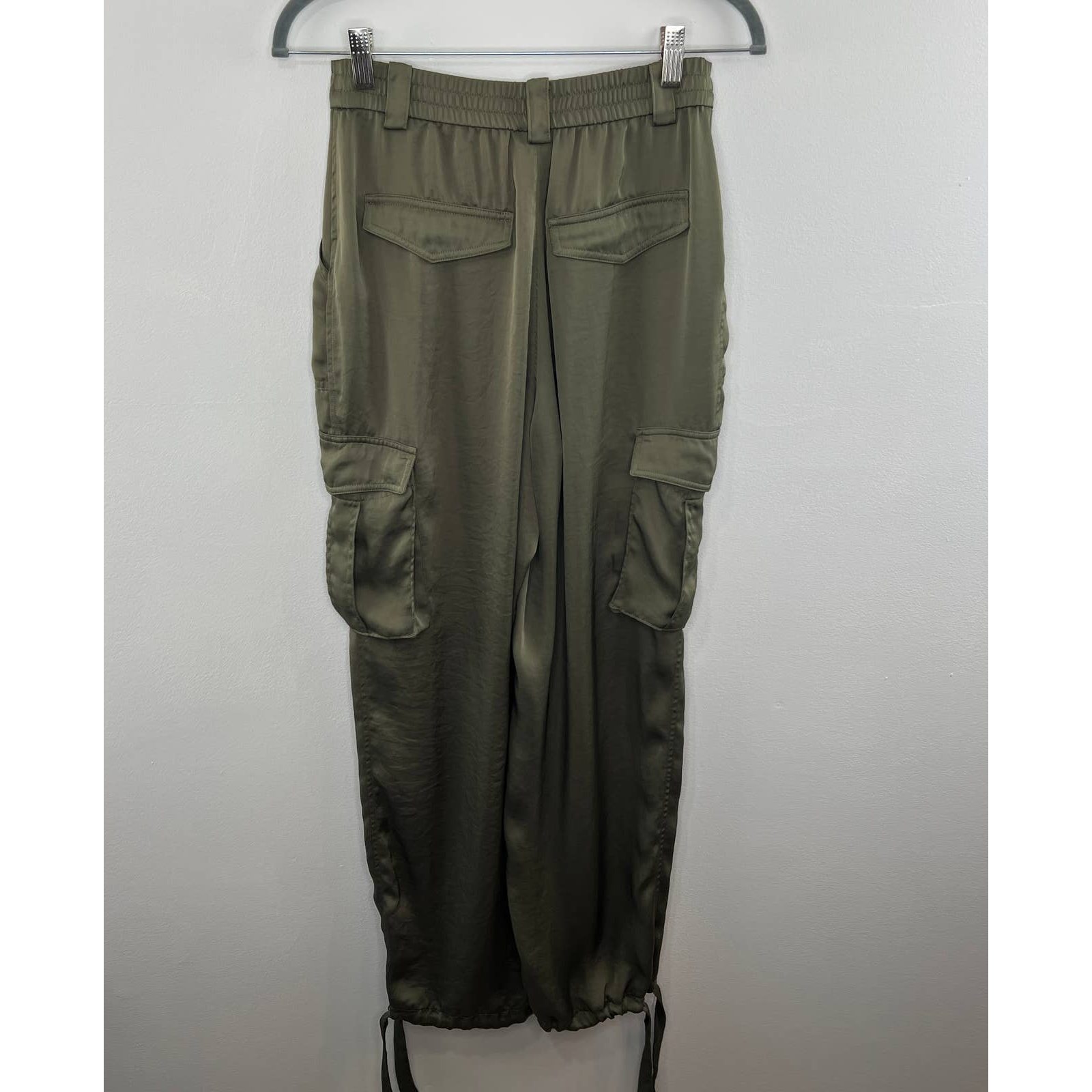 Social Tourist by Dixie u0026 Charli D'Amelio Green Cargo Utility Pants Tie  Ankle S | eBay