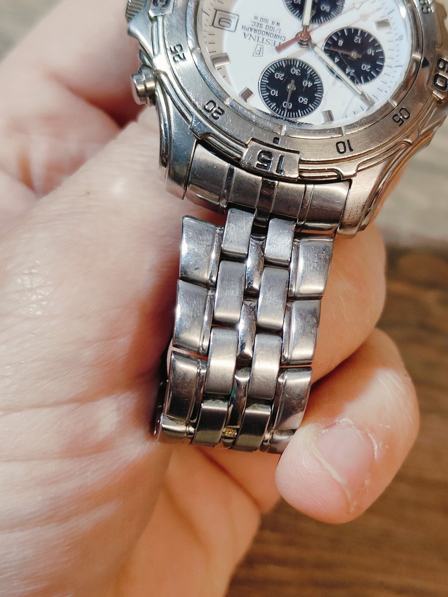 FESTINA Chronograph 1/100 sec ~ Depose 8503 Quartz Watch Read
