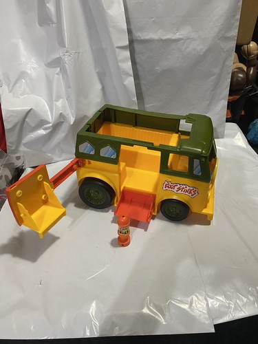 Vintage TMNT Teenage Mutant Ninja Turtles Party Wagon Van Bus 1989 Incomplete