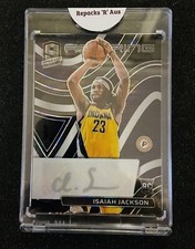 2021 Panini Spectra - ISAIAH JACKSON - Black Prizm Aspiring Rookie RC Auto /10