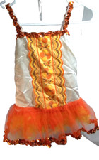 Halloween Vintage Wolff Fording Costume Orange/White Childs Sz 8 C