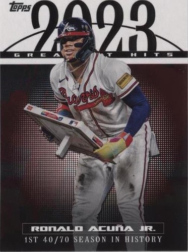 2024 Topps Series 1 #23GH-8 RONALD ACUNA JR. 2023 Greatest Hits