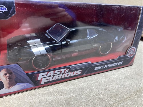 1:24 Scale PLYMOUTH GTX BLACK FAST AND THE FURIOUS Diecast Jada - Picture 3 of 4