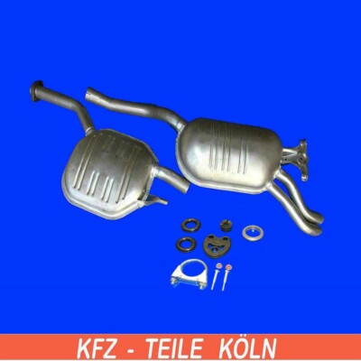 MERCEDES W124 300D Limousine Mittel + Endschalldämpfer Auspuffanlage + Set