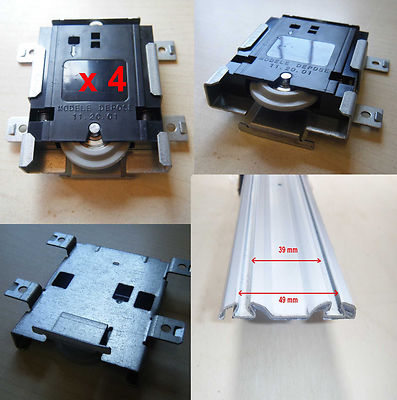 Roulettes Pour Porte De Placards Coulissantes Optimum Sifisa X4 Ebay