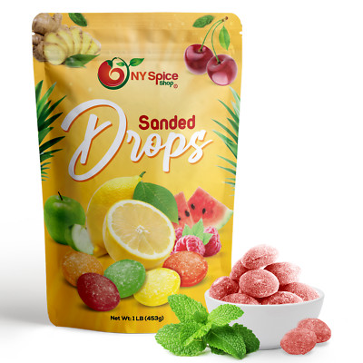 Sanded Peppermint Drops - Boiled & Hard Sweets - Candy - by NY Spice - FREE SHIP