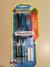 Paper Mate Jumbo Refillable Erasers Mechanical Pencil Starter Set 0.7mm (NEW)