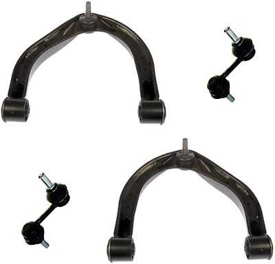 Front Upper Control Arms + Sway Bar Links Kit for Nissan Titan Armada QX56 QX80