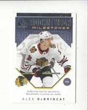 2018-19 SP Authentic Hockey Rookie Year Milestones Insert Singles - You Choose