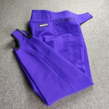 Vintage Obermeyer Ski Pants Woman 8 Purple Wool Blend stirrups Snowboard Outdoor