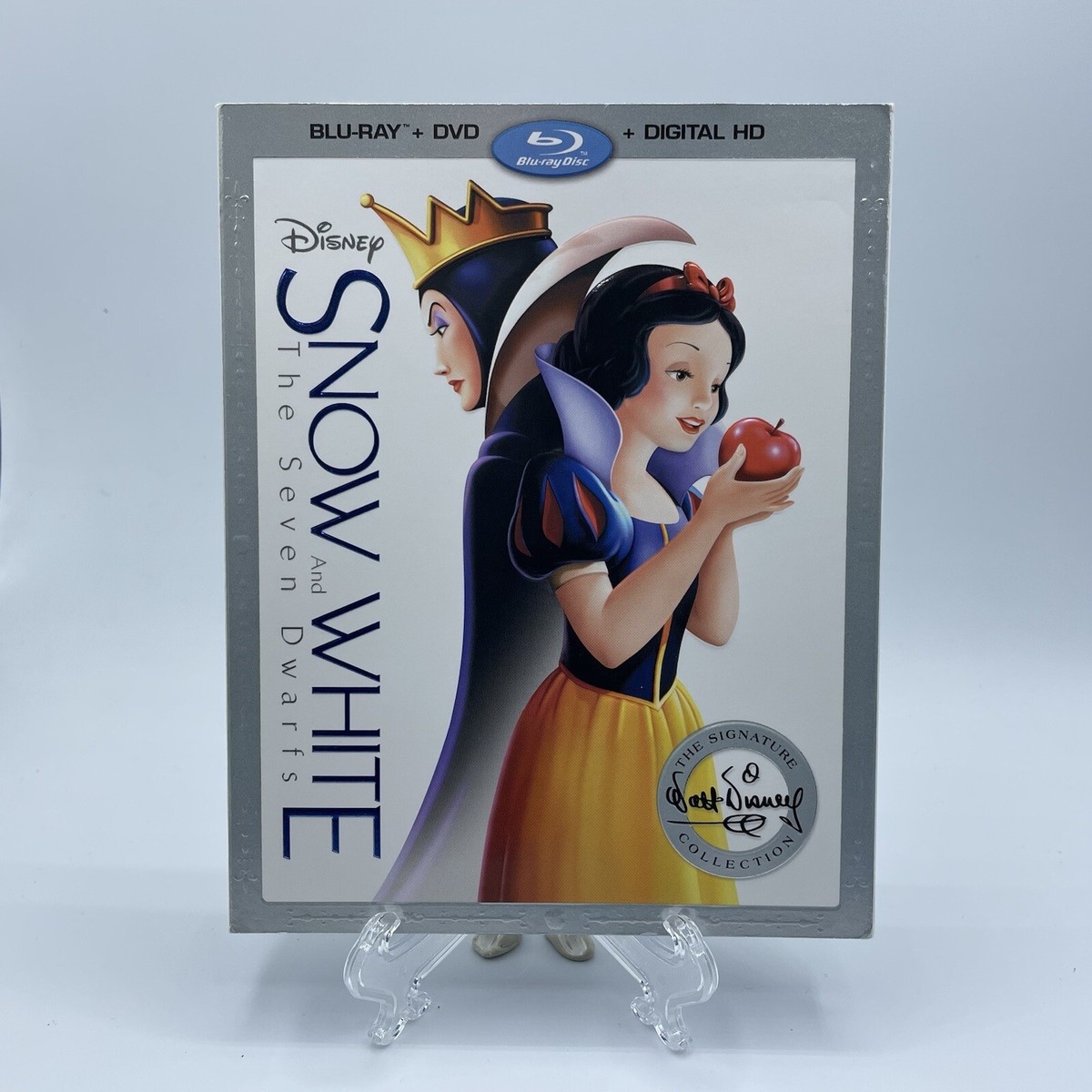Snow White and the Seven Dwarfs (Blu-ray/DVD, 2016 ) & Slipcover  