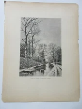 Fredericus Jacobus van Rossum du Chattel - print from book Winter near Rijswijk
