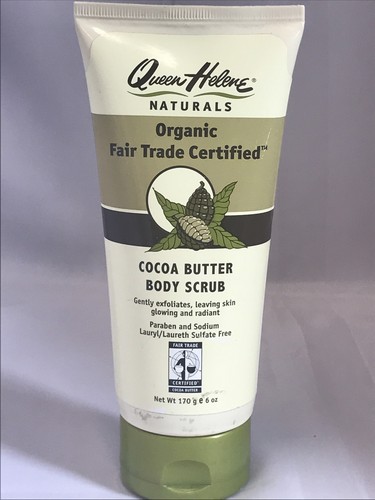 Queen Helene Naturals Organic Fair Trade Certified Cocoa Butter Body Scrub, 6 oz - Picture 2 of 4