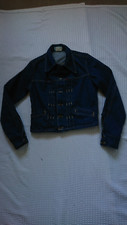 Vintage Rare Lois Valencia Womens Denim Jacket Shortish Fitted Style Sz 38