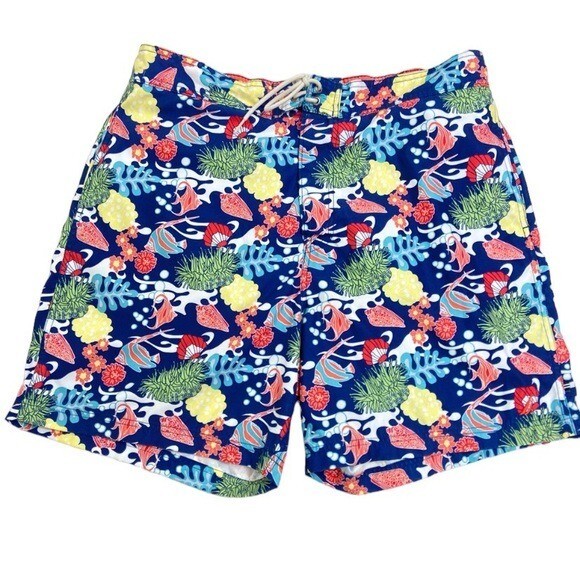 Nautica fish ocean sea life swim trunks. Size XL Gem