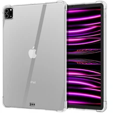 For iPad Pro 12.9" 6th/5th/4th Gen (2022-2020) Case Clear Shockproof Slim Cover