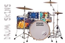 Drum Wrap Percussion Shell Cover Bass Kick Snare Tom DIY-Galaxy Master 702