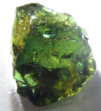 Rare Green Kornerupine Facet Rough From Madagascar. 5.55 Crt