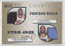 2007-08 Luxury Box Courtside Dual Relics Gold 63/75 Luol Deng Carlos Boozer 0q3