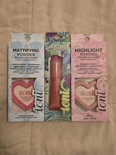 IONI Makeup Face Products , Highlight Powder , Mattifying Powder Lip Gloss. 