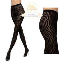 Wilderness Tights By Wolford M Medium Schwarz Black Strumpfhose Tiger Design