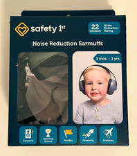 Safety 1st 22 dB Noise Reduction Earmuffs Adjustable, Padded, Bag Gray/Black