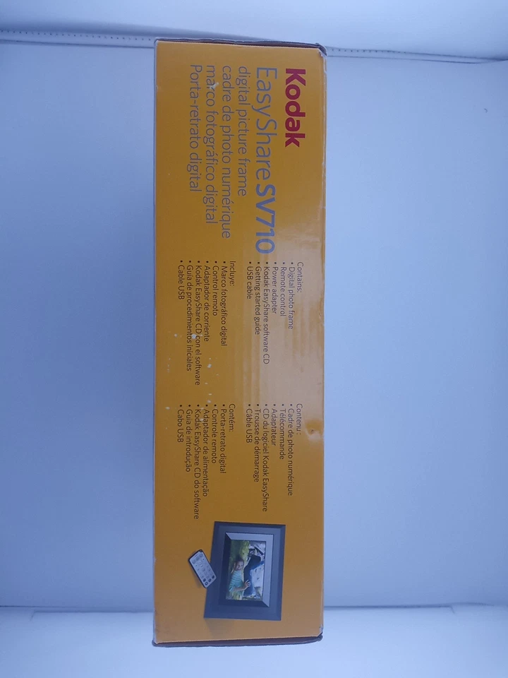 Kodak EasyShare SV710 Digital Picture Frame 7" Screen Built-in Speakers w/Remote - Image 3 of 4