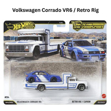 2026 Hot Wheels Premium Team Transport Volkswagen Corrado Vr6retro Rig 94 New