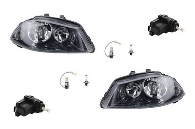 Scheinwerfer Set passend für Seat Ibiza 6L ab 2002- m. H7 H3 L R mit Stellmotor