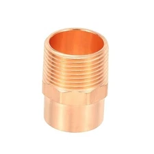  1" Male Adapter Fitting with C x M Connections, Copper Pipe Fittings with 