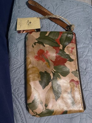 Patricia Nash Capri Leather Wristlet Spring Lily Print P24901 NWT $59.00