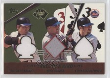 2002 Topps 5 Card Stud Relics Three of a Kind Tsuyoshi Shinjo Mike Piazza s7f