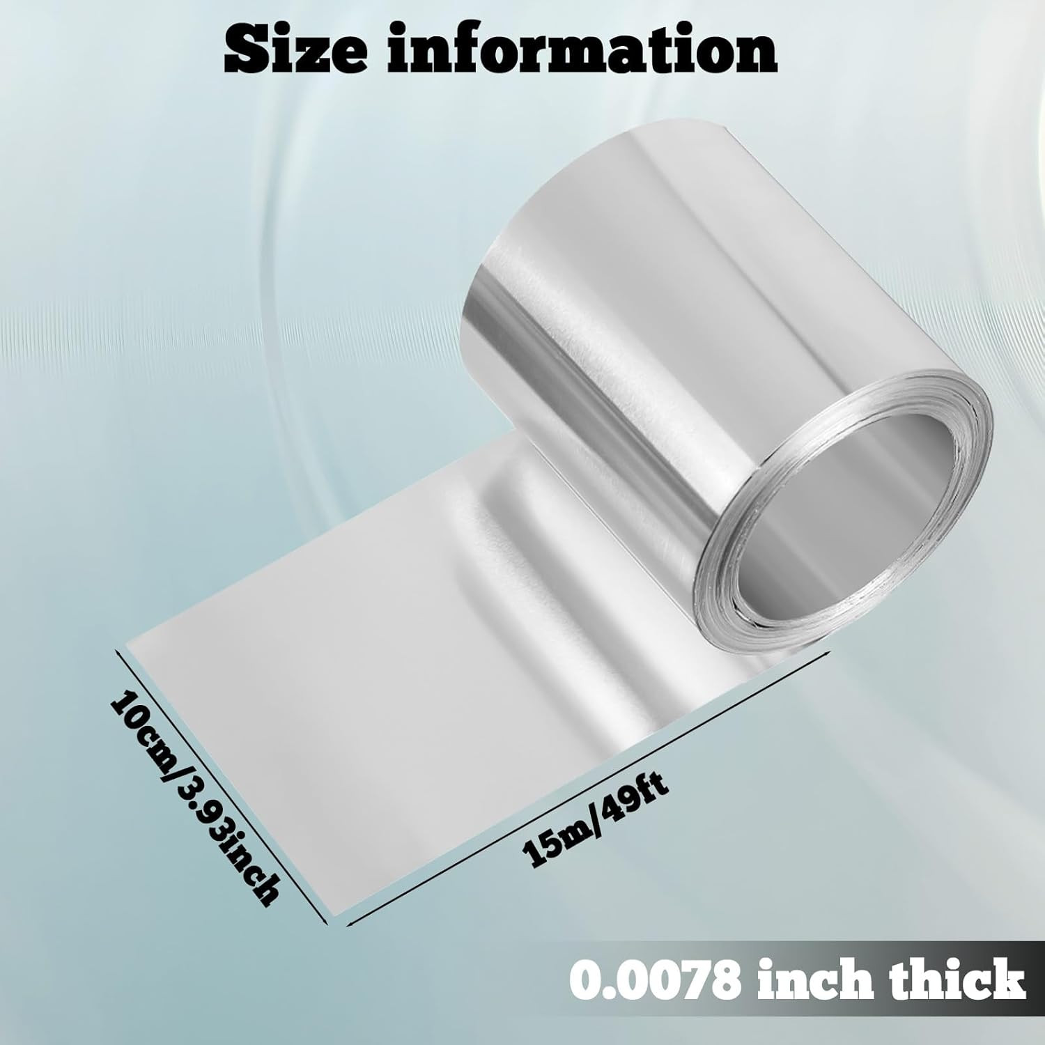 4'' X 50' Aluminum Flashing Roll Metal Roof Flashing for Garden Aluminum Roofing