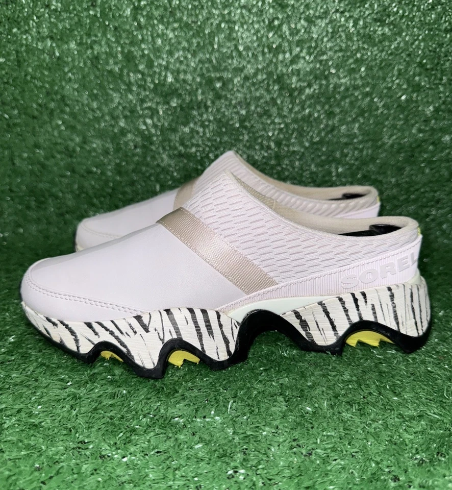 Sorel Kinetic Impact II 女式 6.5 码粉色斑马骡子舒适运动鞋 — 第 4/4 张图片