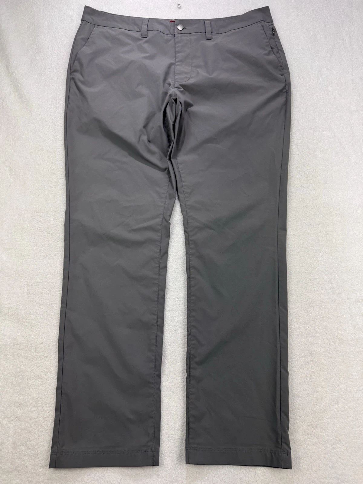 UNTUCKit Pants Mens 38x32 Straight Fit 5 Pocket Chino Cotton Stretch Gray