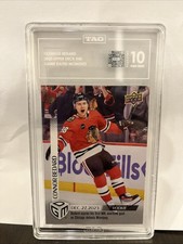 2023-24 Connor Bedard UD Game Dated Moments #40 1st OT Goal Rookie Silver /1199