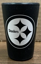 PITTSBURGH STEELERS 1.5 OZ SILICONE BLACK SHOT GLASS NEW WINCRAFT 👀