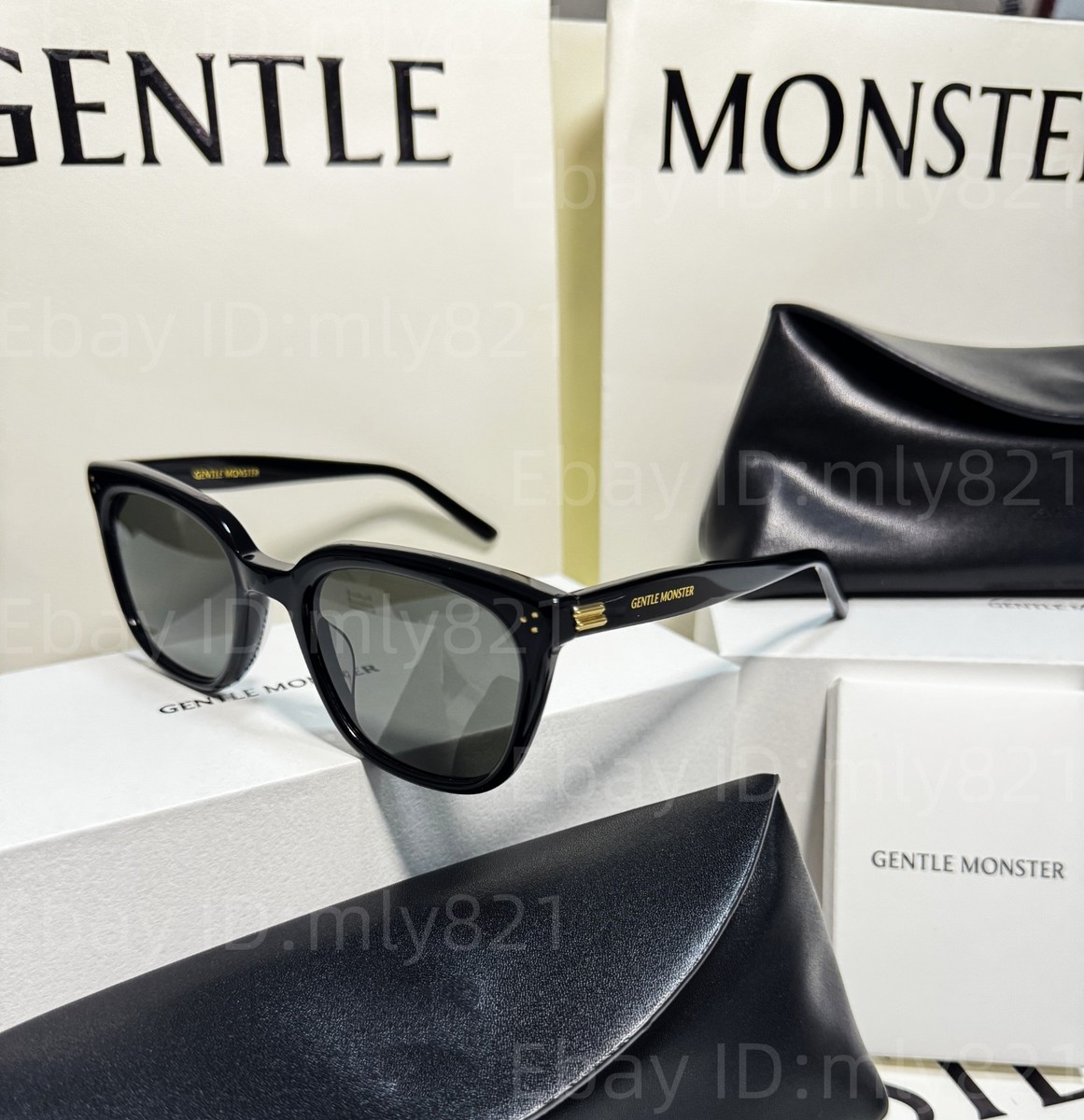 GentleMonster Sunglasses Bloomo 01 Black Frame Gray Lenses | eBay