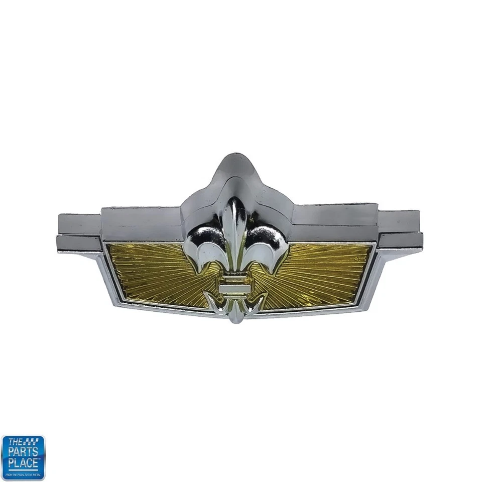 Cubierta de bloqueo de maletero Impala 1977-90 Caprice 1977-85 emblema flor de lis GM 20640496 Foto 2 de 4