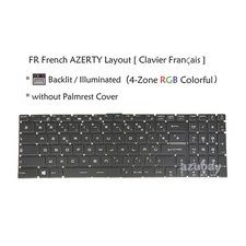 Clavier Fran ais For MSI GF72 GP63 GP73 GS60 GS63VR GS70 GS72 GS73VR RGB Backlit