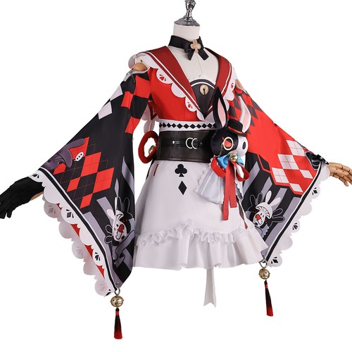 Honkai:star Rail Sparkle Cosplay Costume Hat Necklace Party Cloak Uniform Suit - 第 3/22 張圖片