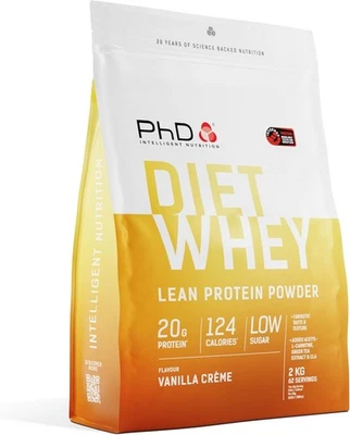PhD Nutrition | Diet Whey Protein Powder with CLA, Flaxseed, L-Carnitine | 2kg
