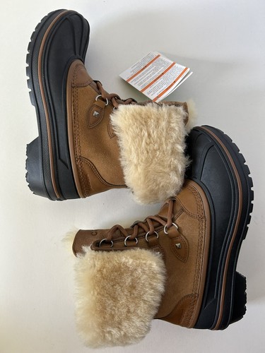 Crocs Allcast II Luxe Women 6 Waterproof Duck Snow Boots Faux Fur Lined Lace Up - Bild 12 von 20