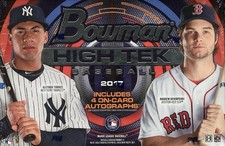 2017 BOWMAN HIGH TEK BASEBALL HOBBY 12 BOX CASE BLOWOUT CARDS