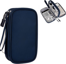 Porta Cavi Da Viaggio a 3 Strati, Accessori Utili, Borsa Organizer Tech Pouch Cu
