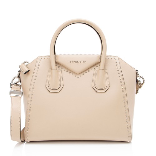 Givenchy Calfskin Studded Antigona Small Satchel