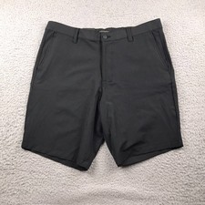 Banana Republic Comfort Flat Front Shorts Mens 38 Black 9" Stretch NEW NWT