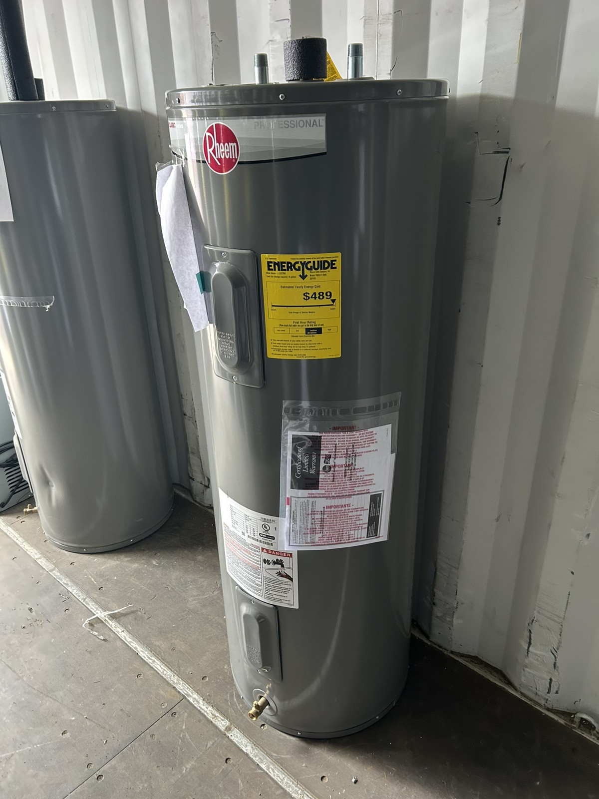 50 Gallon Rheem Electric Hot Water Heater