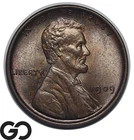 1909 Lincoln Cent Wheat Penny, Choice BU++ BN